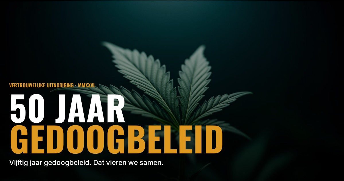 Vijftig jaar gedoogbeleid: samen aan tafel voor het volgende hoofdstuk